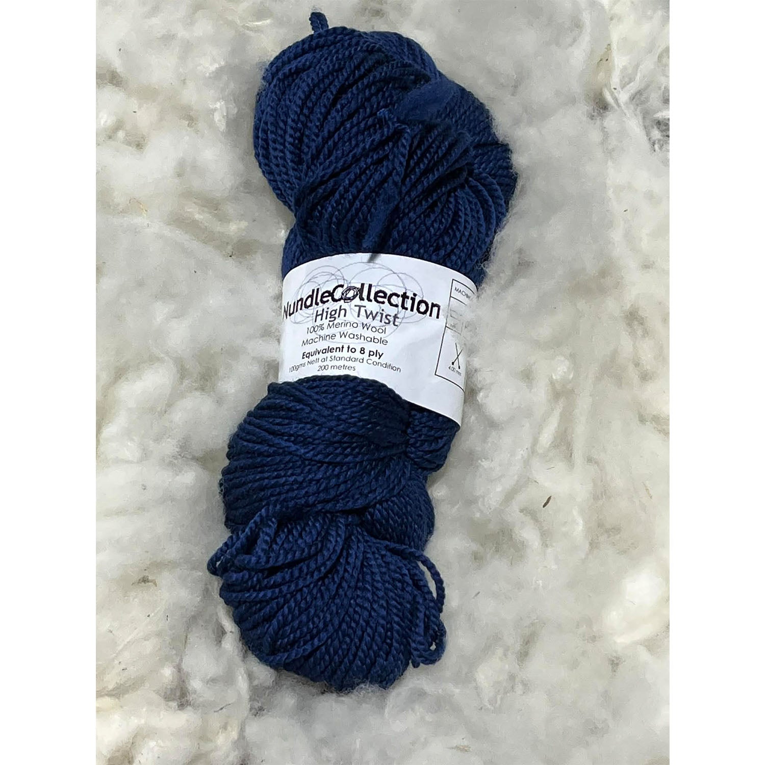Nundle Collection 8 ply High Twist Merino indigo