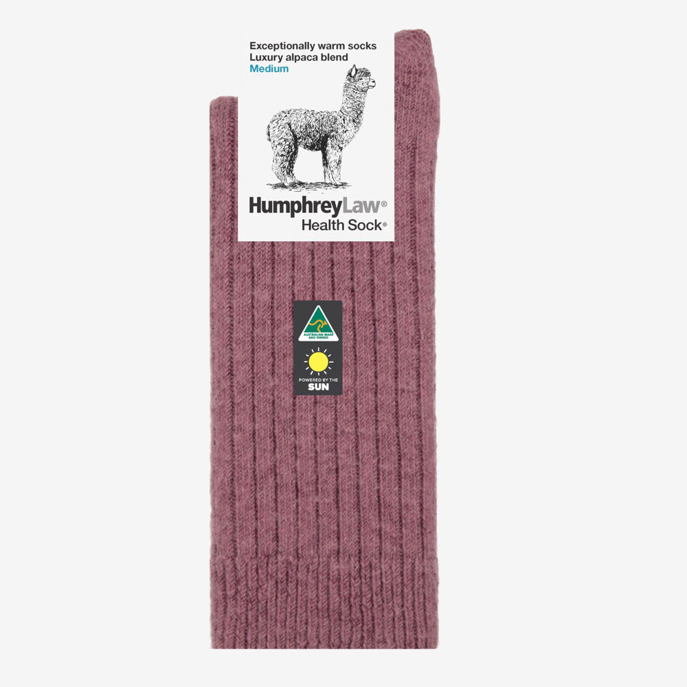 Humphrey Law Alpaca & Wool Blend Socks old rose