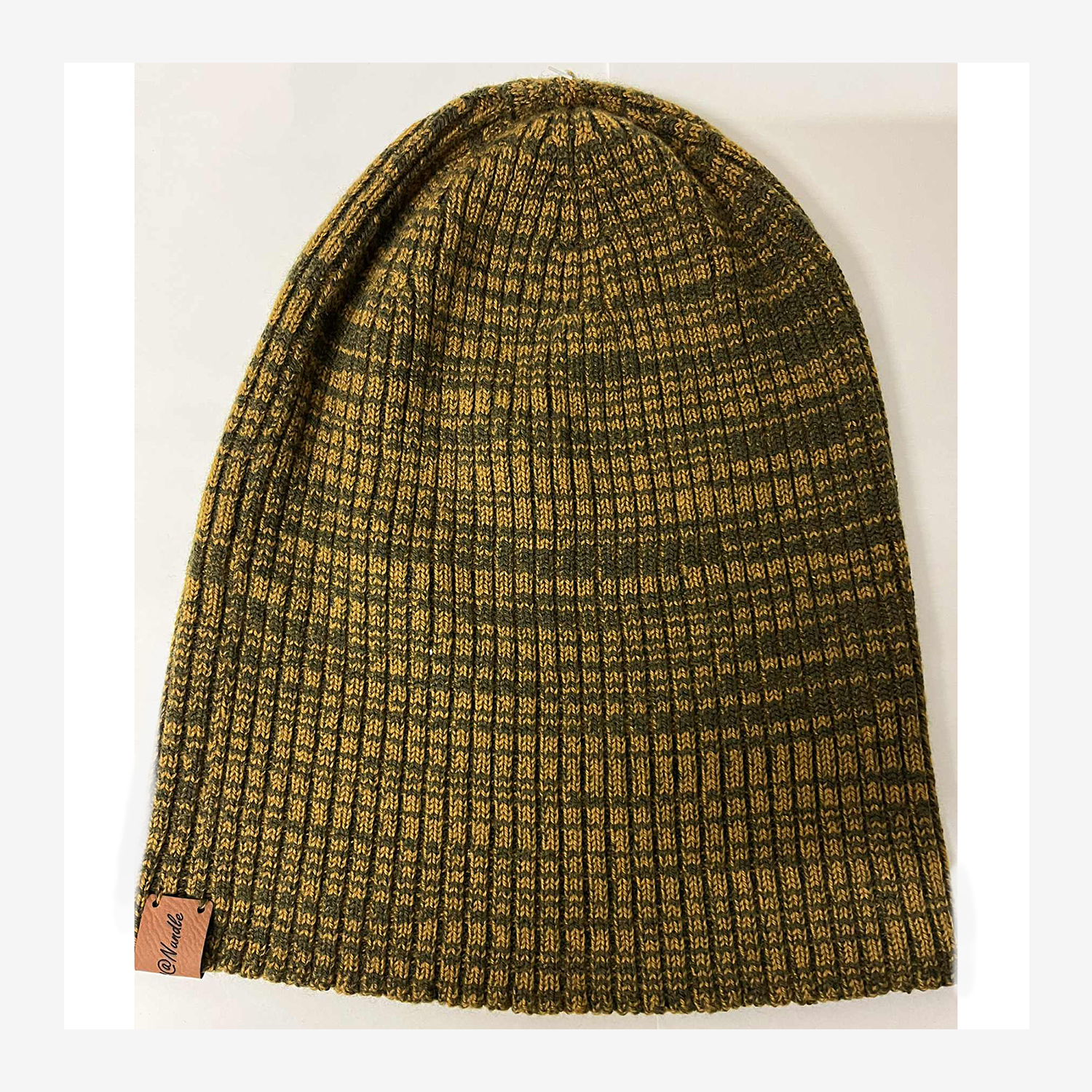 Knitted@Nundle Ribbed Melange Beanie