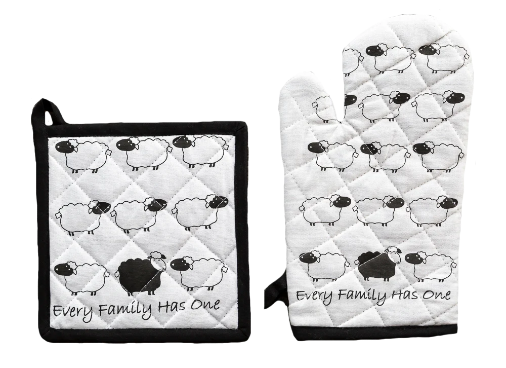 Oven Glove & Pot Holder EFHO Black Sheep