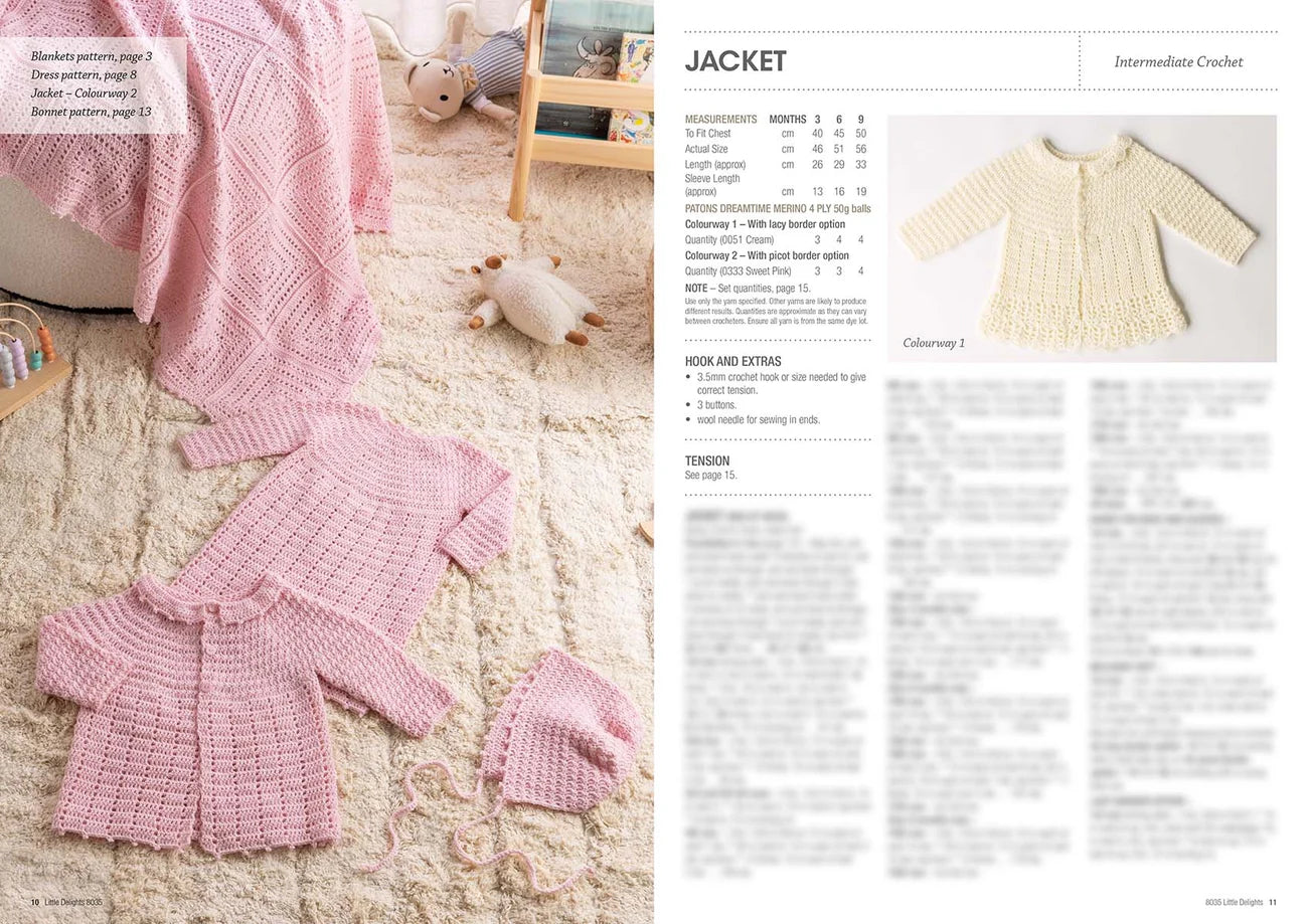 Patons Little Delights Pattern Book 8035