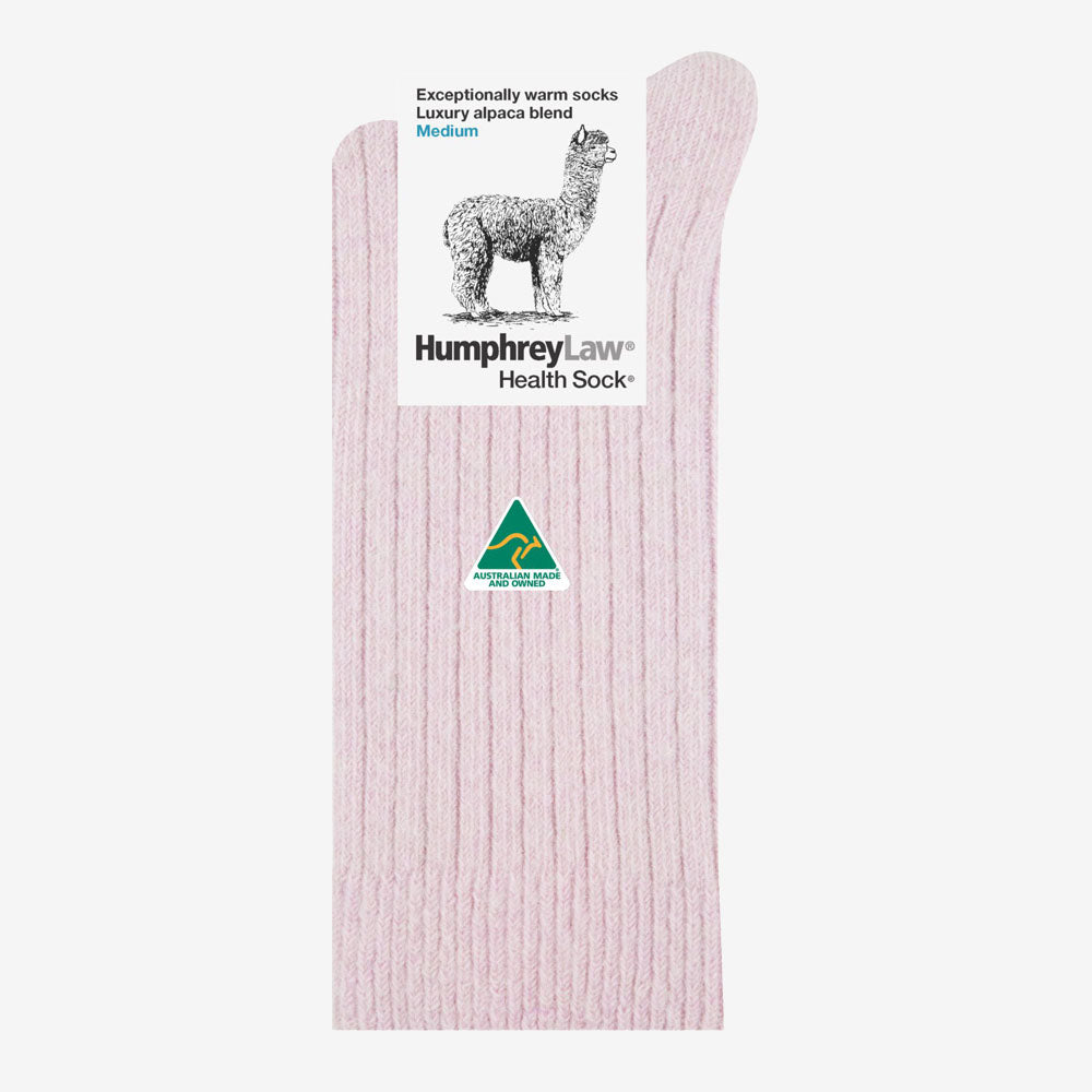 Humphrey Law Alpaca & Wool Blend Socks powder pink