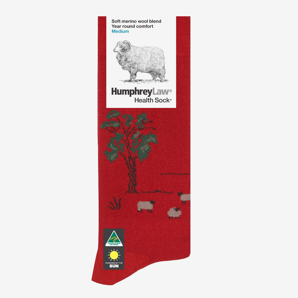 Humphrey Law Health Sock - Tourist Patterns
