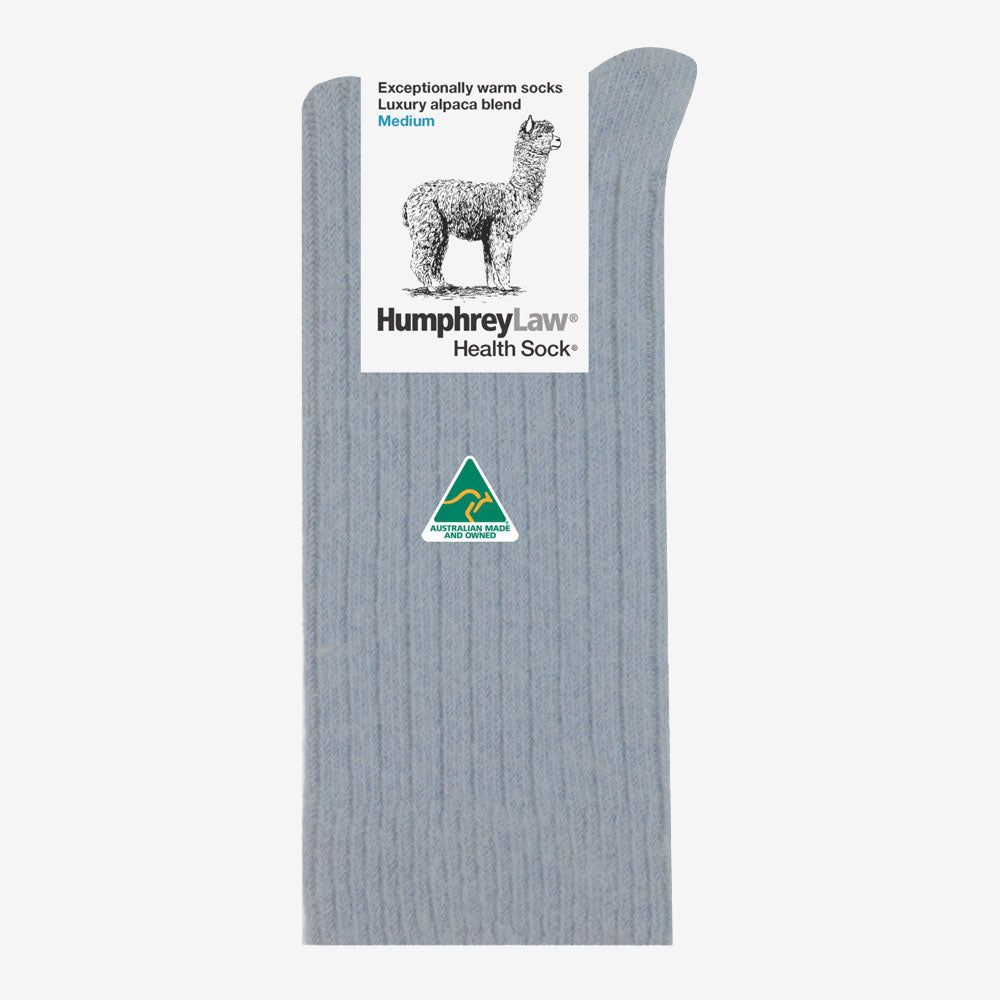 Humphrey Law Alpaca & Wool Blend Socks Steel Blue