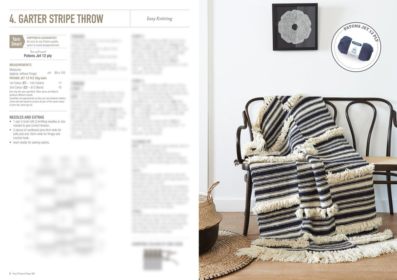 Patons Cosy Throws & Rugs BK360