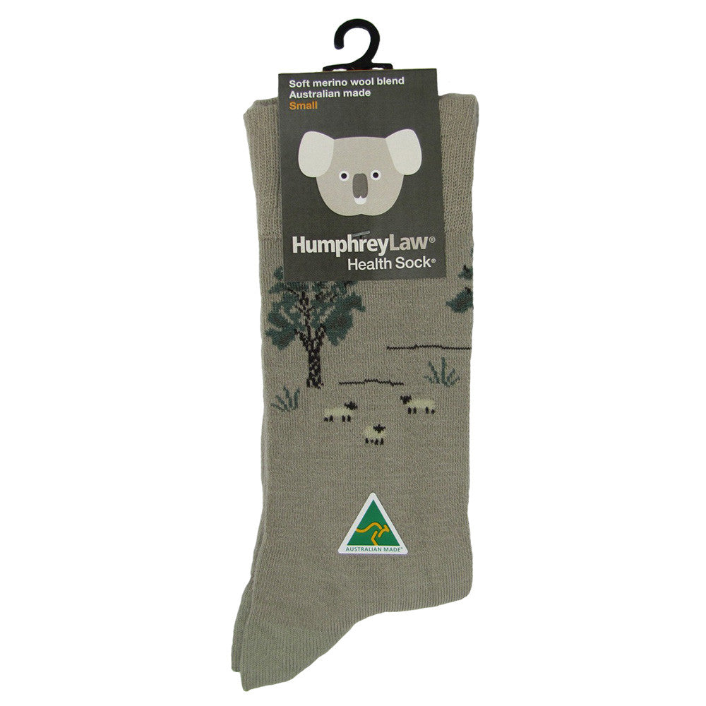 Humphrey Law Health Sock - Tourist Patterns - Antelope Sheep