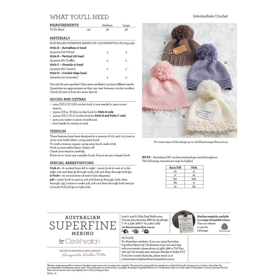 Cleakheaton Customised Crochet Beanie