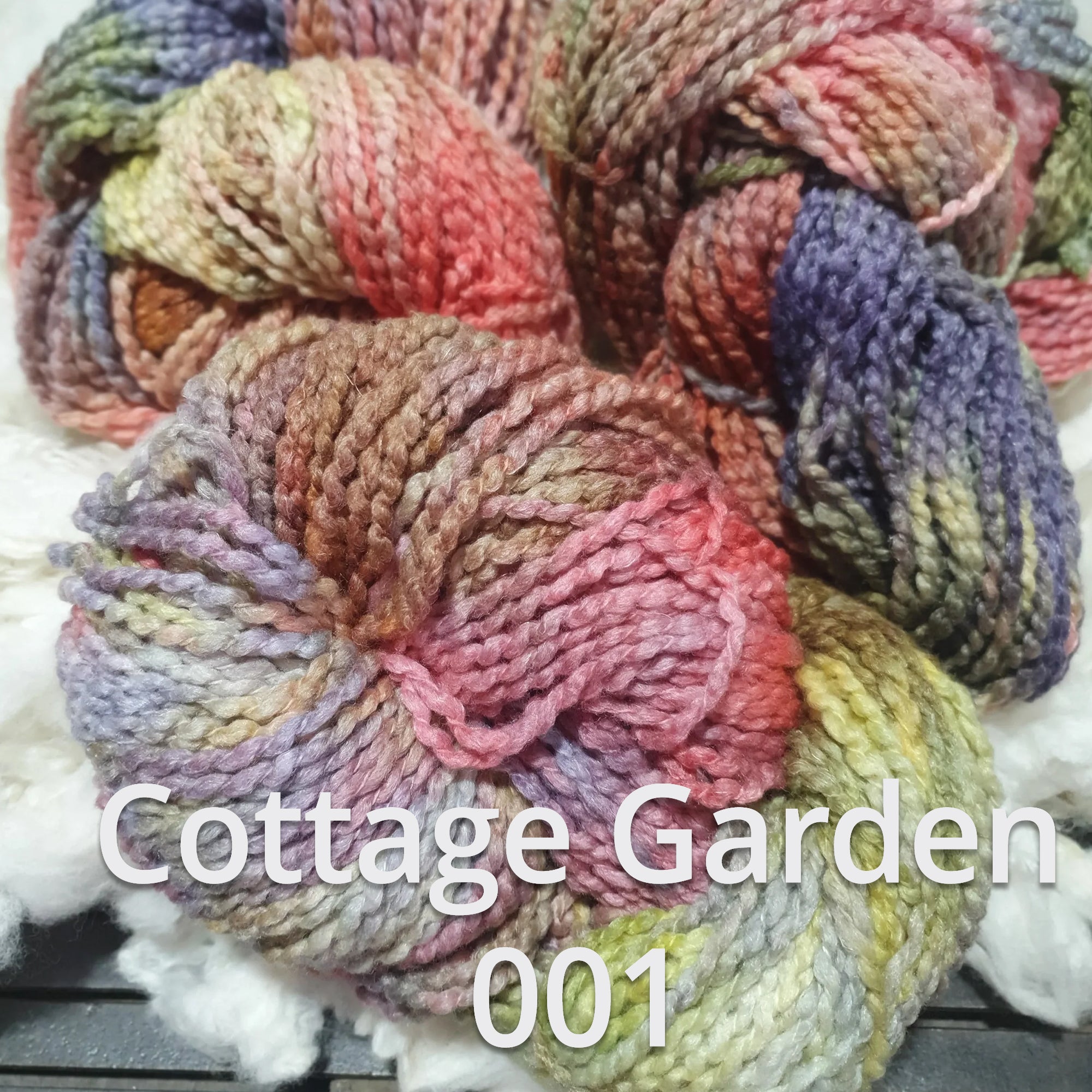 Nundle Hand Dyed Merino Linen Cottage Garden