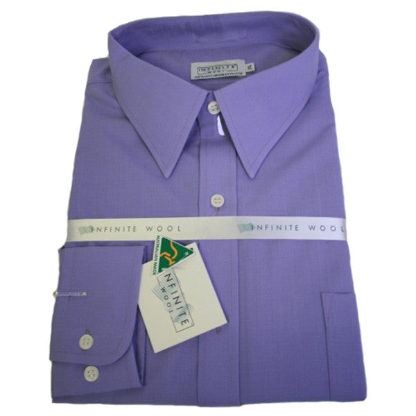 Infinite Wool Short Sleeve Shirt - Mauve