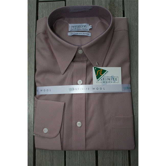 Infinite Wool Long Sleeve Shirt Mushroom
