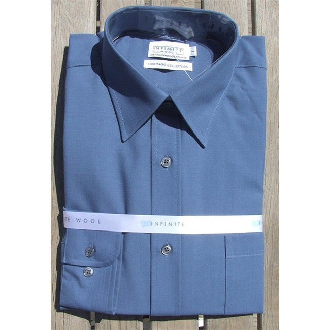 Infinite Wool Long Sleeve Shirt Teal