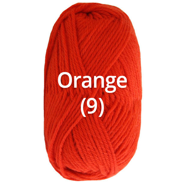 Orange - Nundle Collection 8 Ply Chaffey Yarn