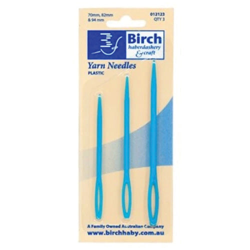 Plastic Yarn Needles - Set of 3