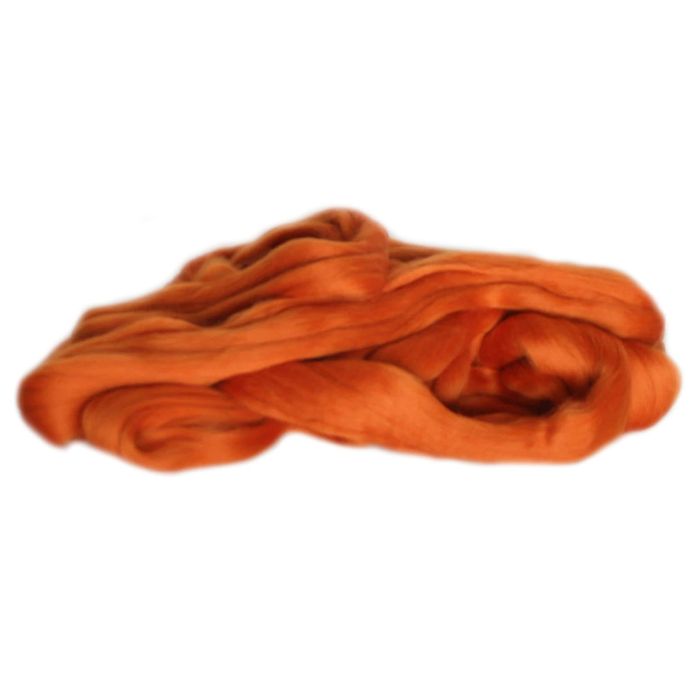 Merino Wool Top Burnt Orange 100g