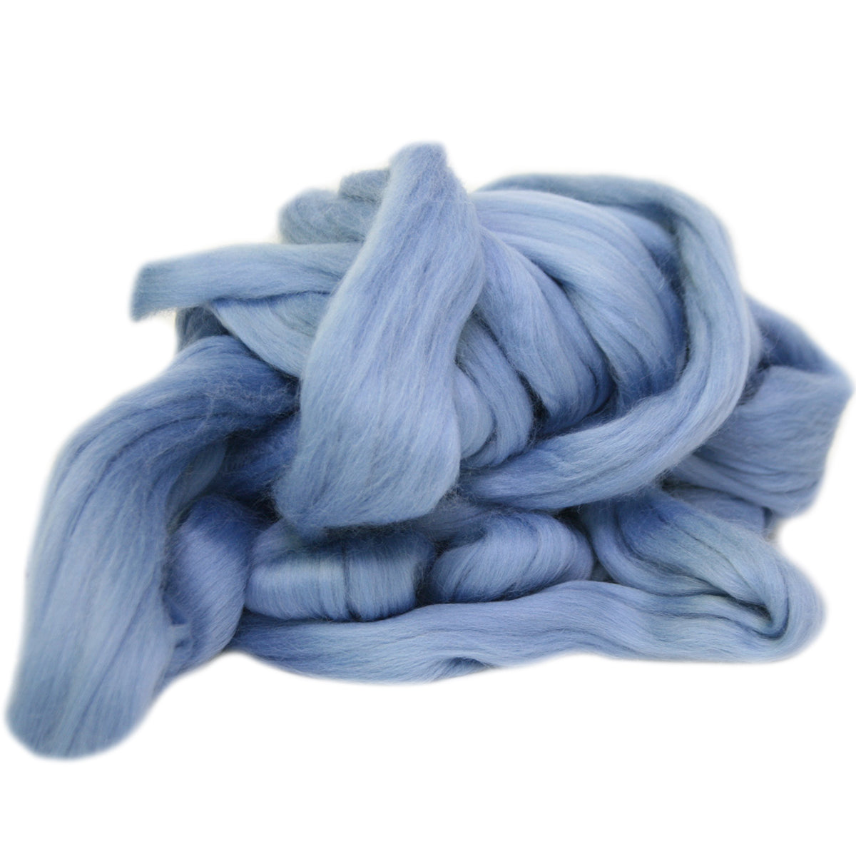 Merino Wool Top Steel Blue
