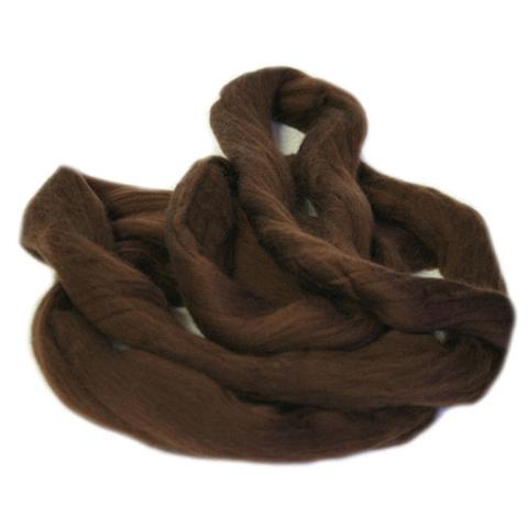 Merino Wool Top Brown 100g