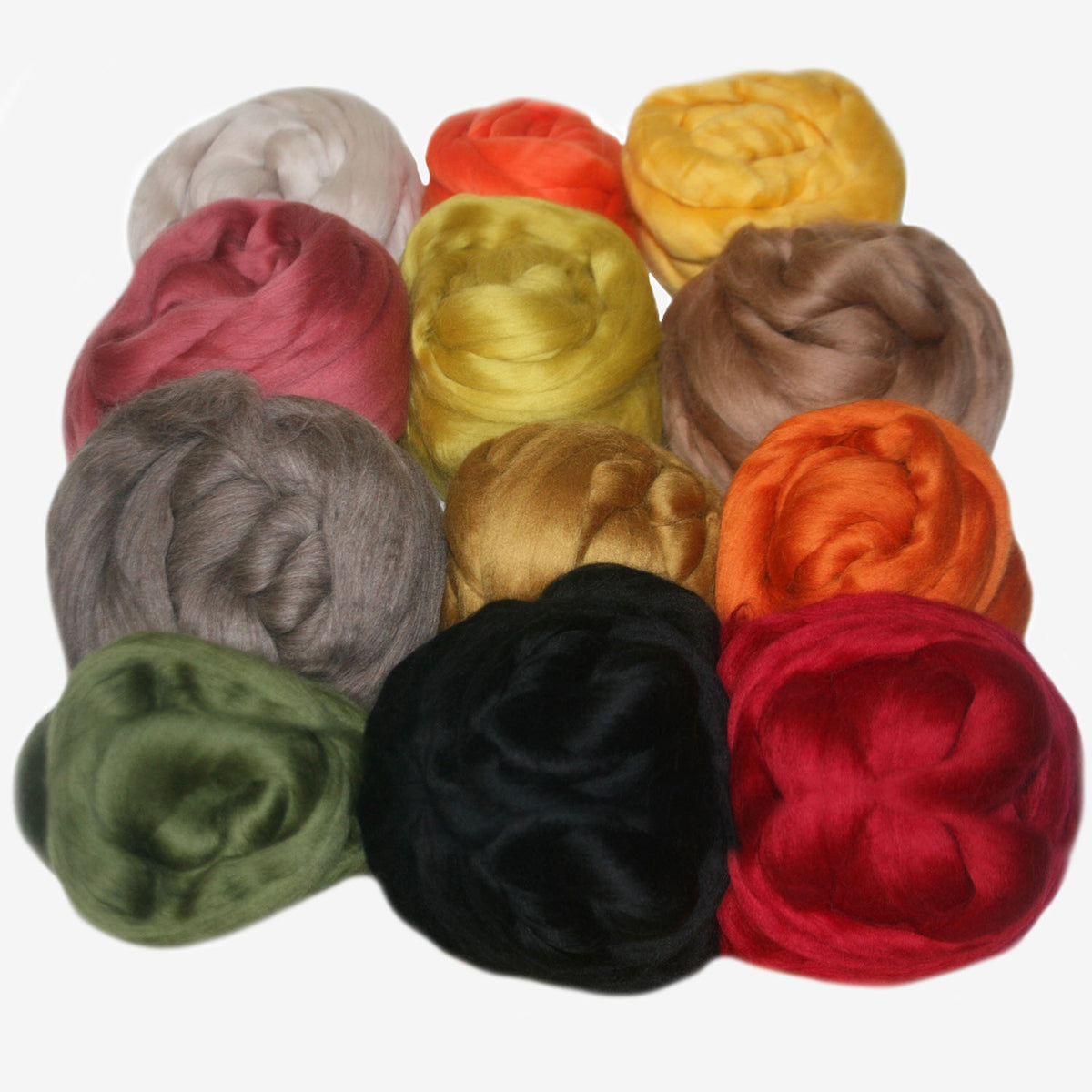 12 Pack Multi Autumn Wool Top