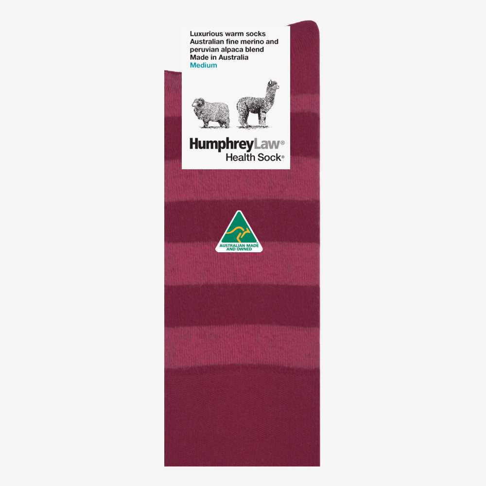 Humphrey Law Merino Alpaca Stripe Socks