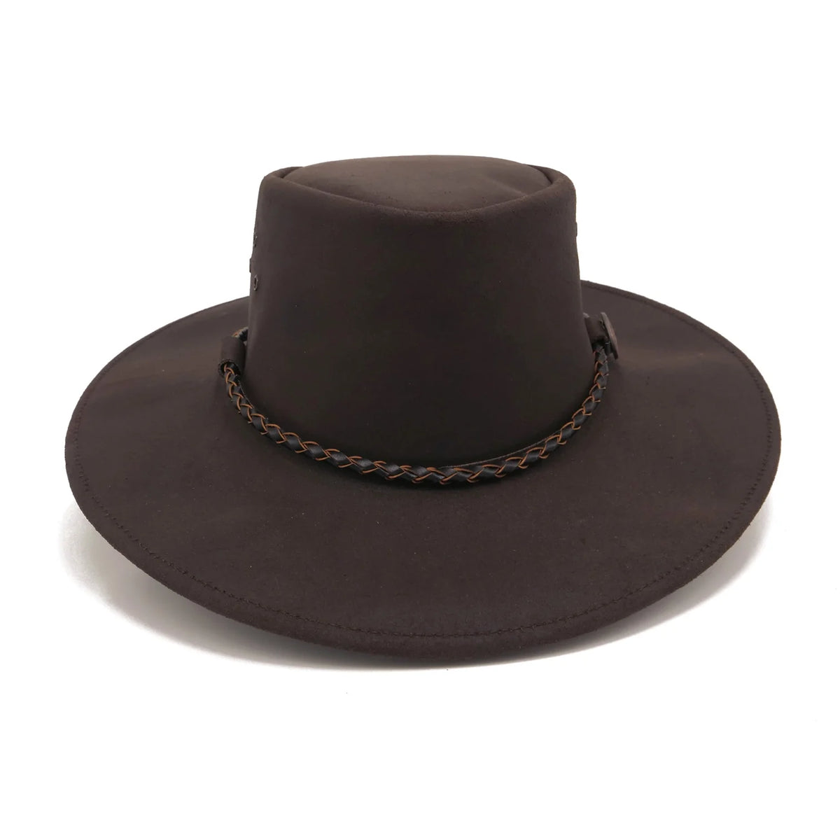 Kakadu Echuca Leather Hat brown