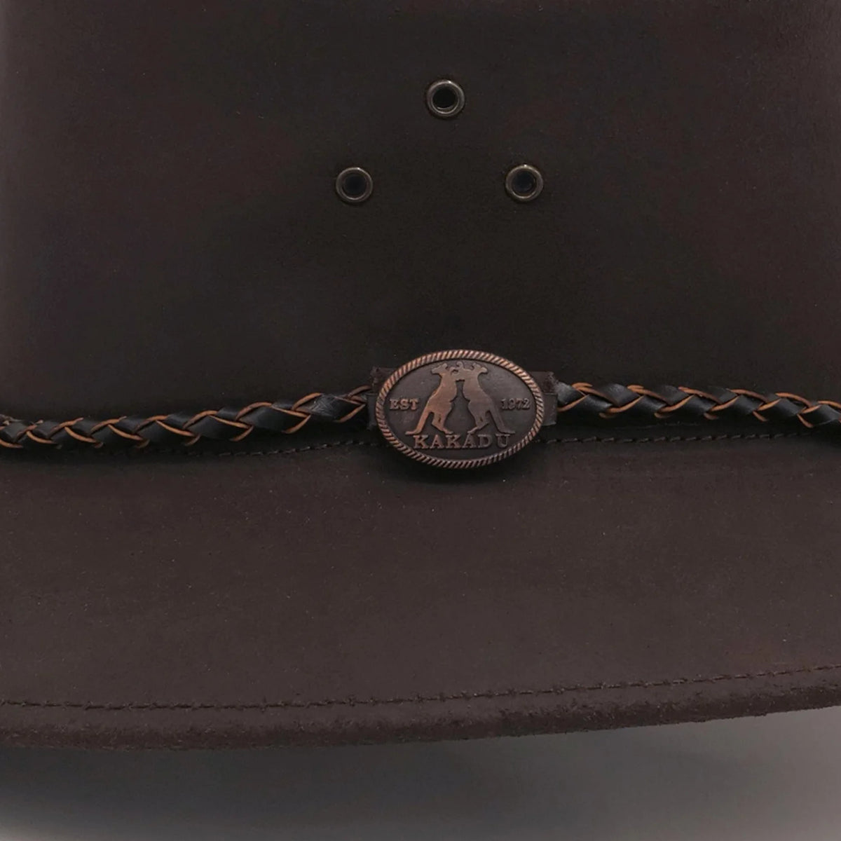 Kakadu Echuca Leather Hat brown