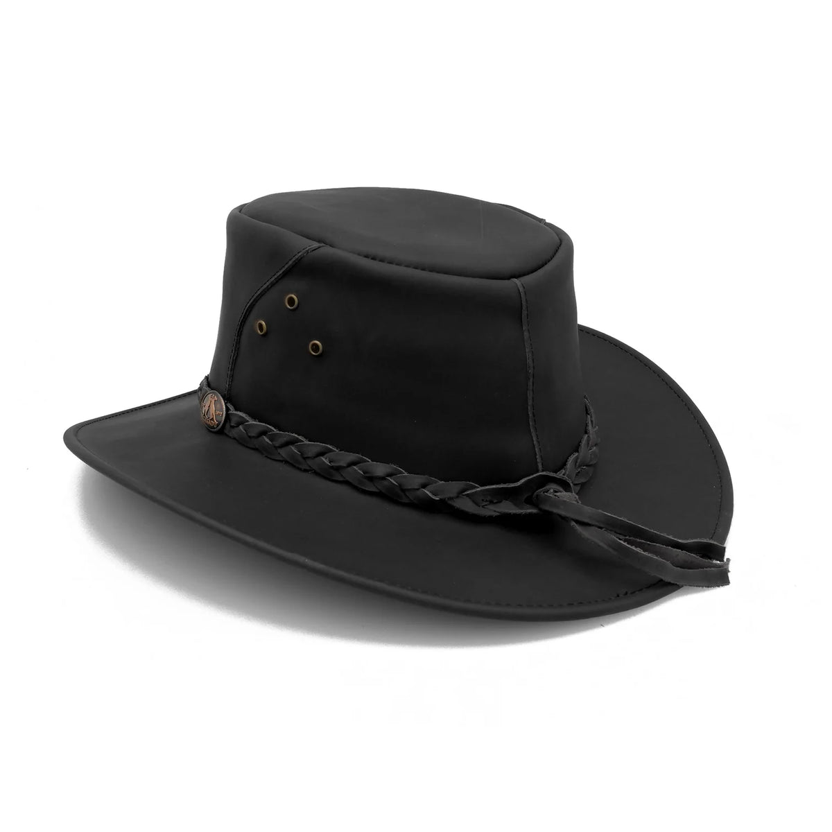 Kakadu Busselton Leather Hat black