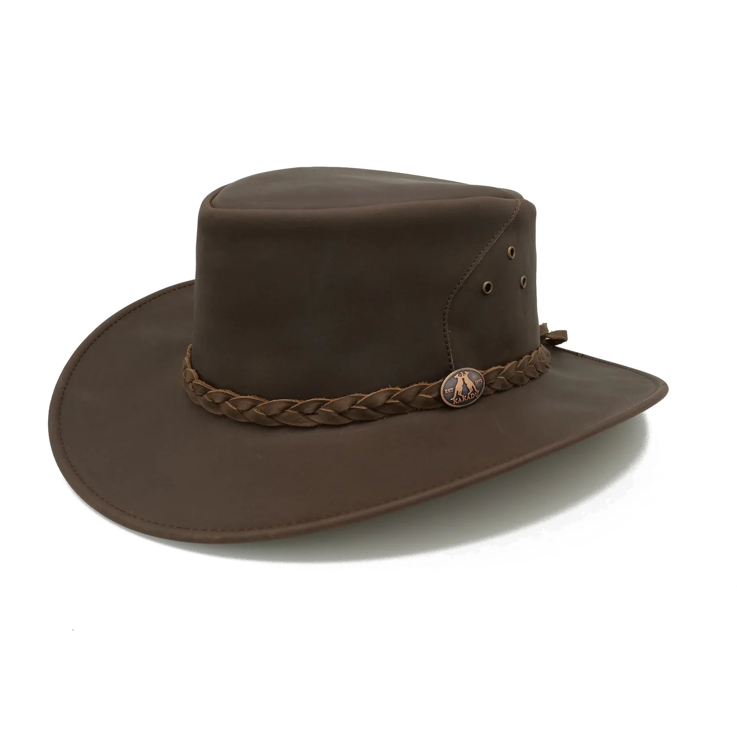 Kakadu Busselton Leather Hat brown