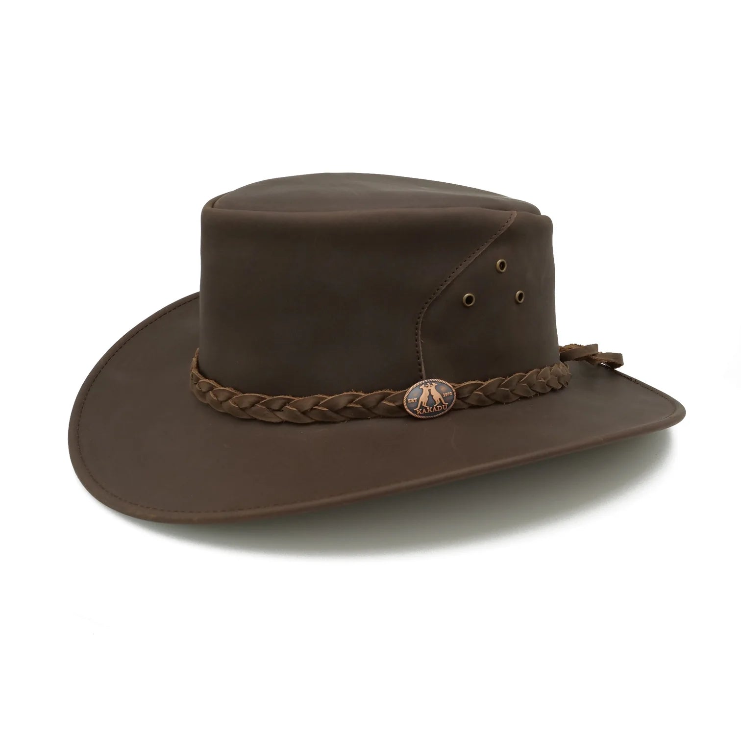Kakadu Busselton Leather Hat brown