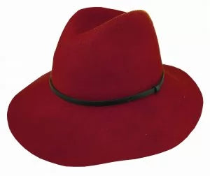 Maddison Avenue Wool Felt Fedora wine