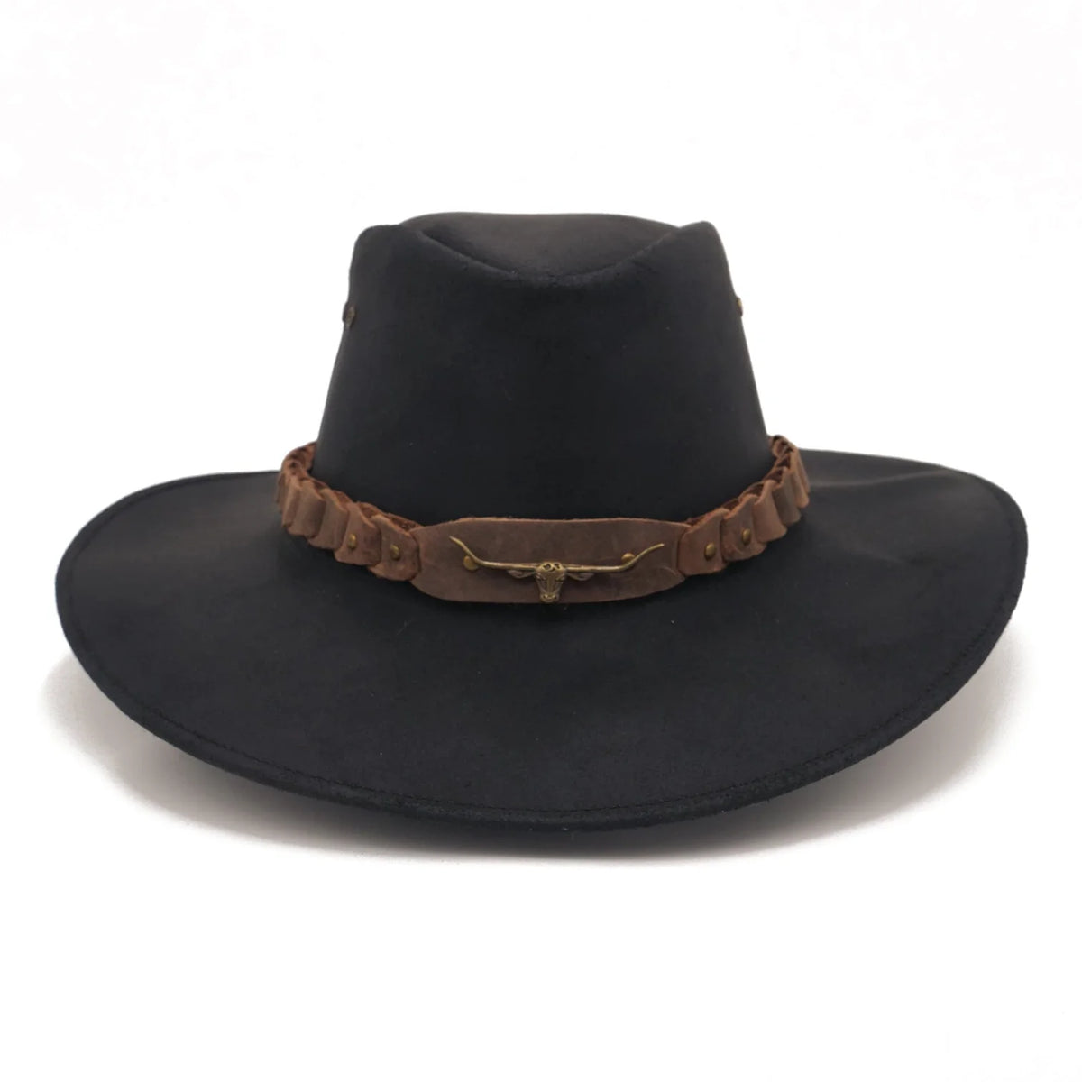 Kakadu Brumby Shapeable Leather Hat black
