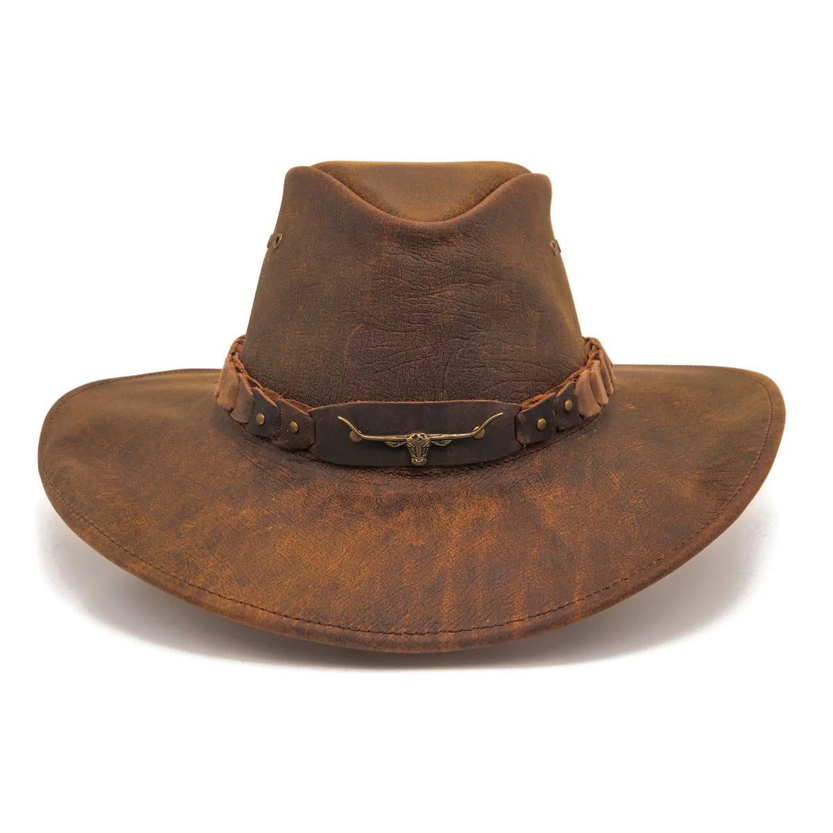 Kakadu Brumby Shapeable Leather Hat bark