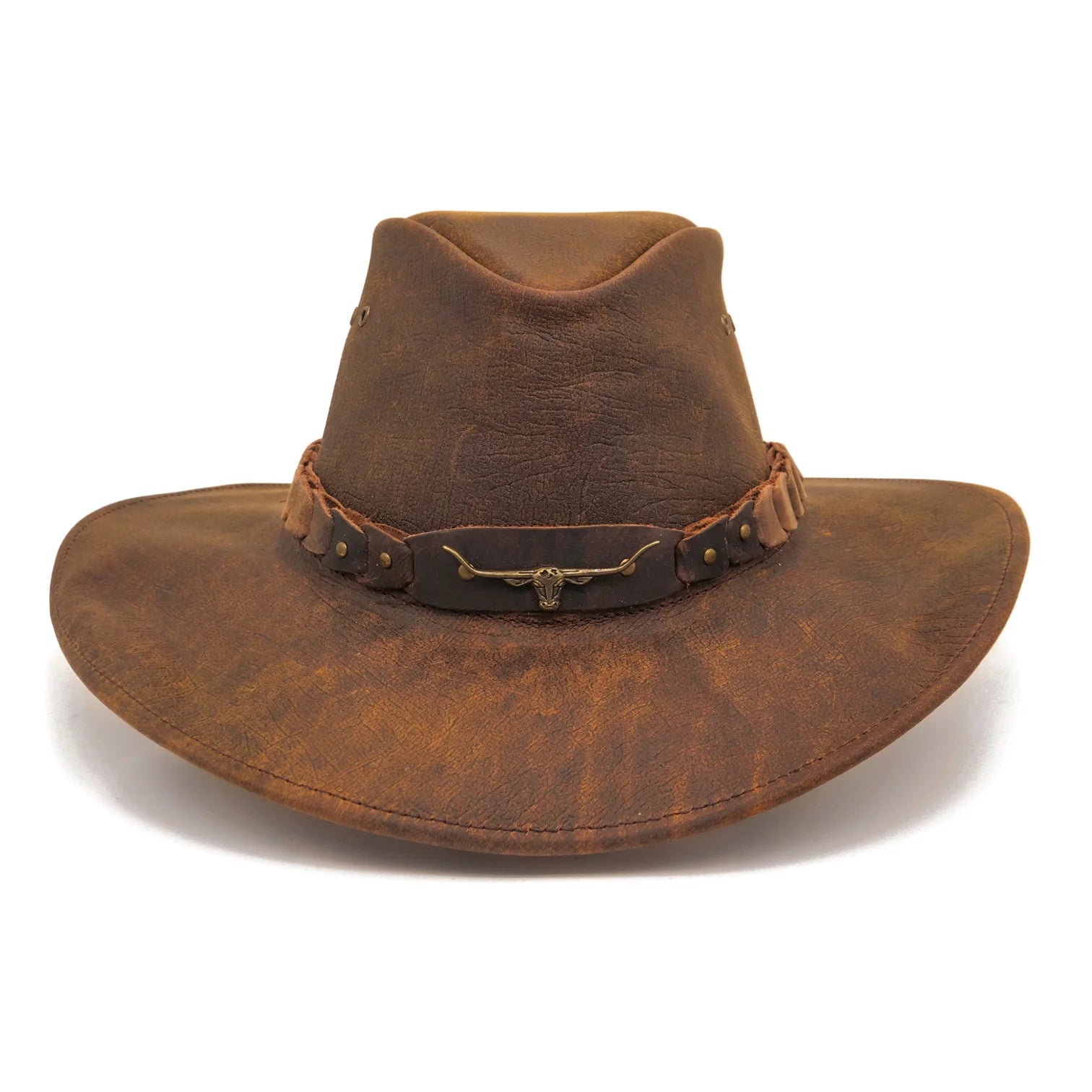 Kakadu Brumby Shapeable Leather Hat bark