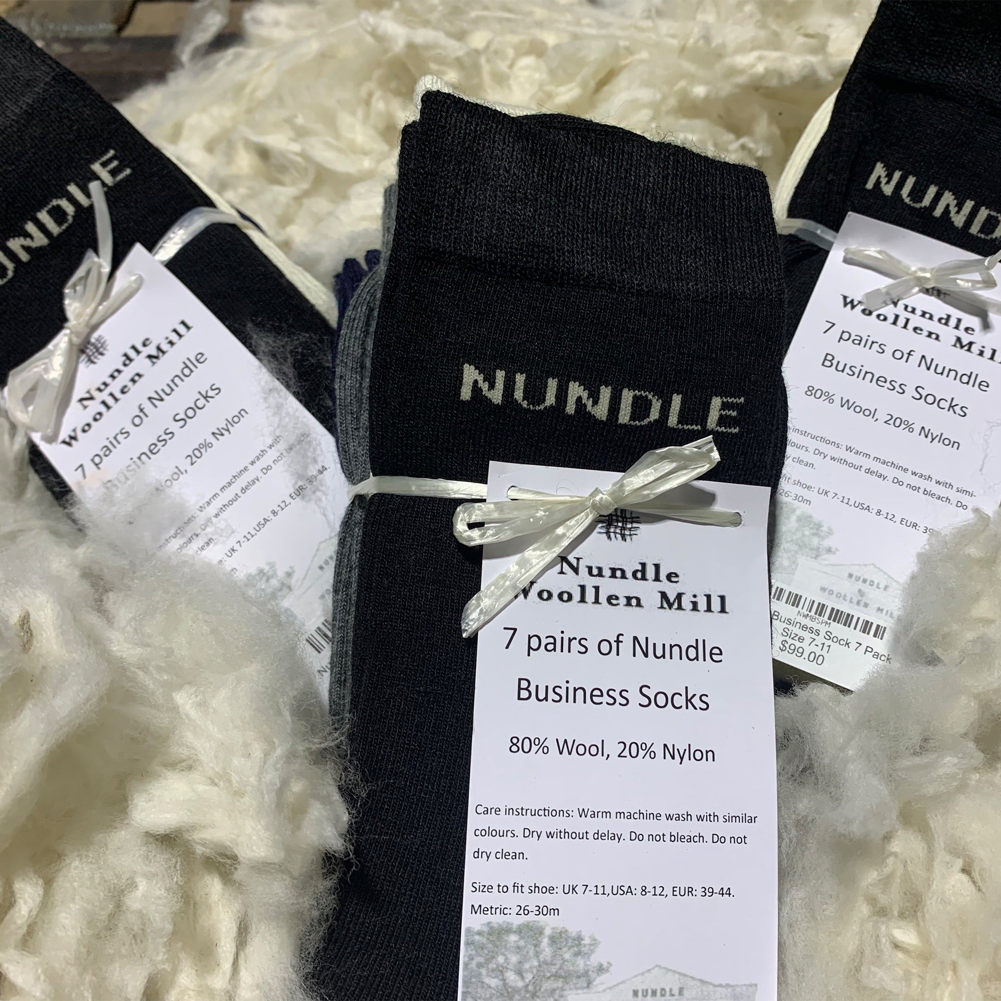Nundle Business Sock 7 Pack Size 11-14