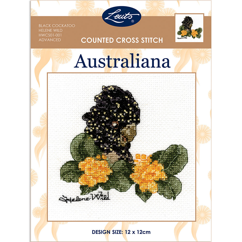 Australiana Counted Cross Stitch Kit - Black Cockatoo