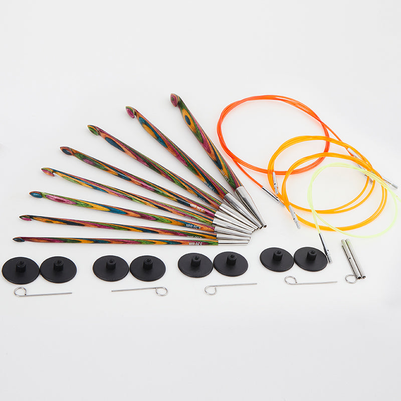 KnitPro Sym Interchangeable Afghan/Tunisian Crochet Hook Set