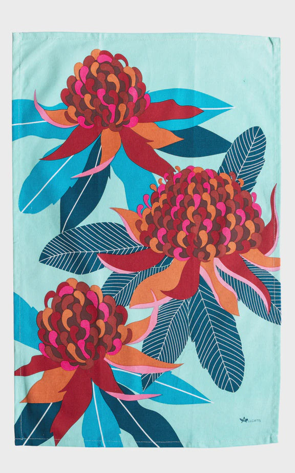 Tea Towel - Waratah