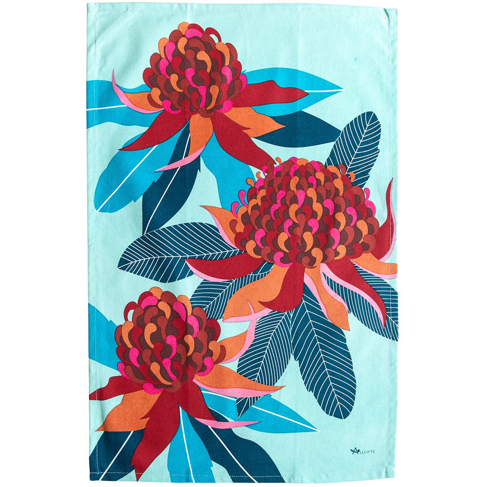 Tea Towel - Waratah