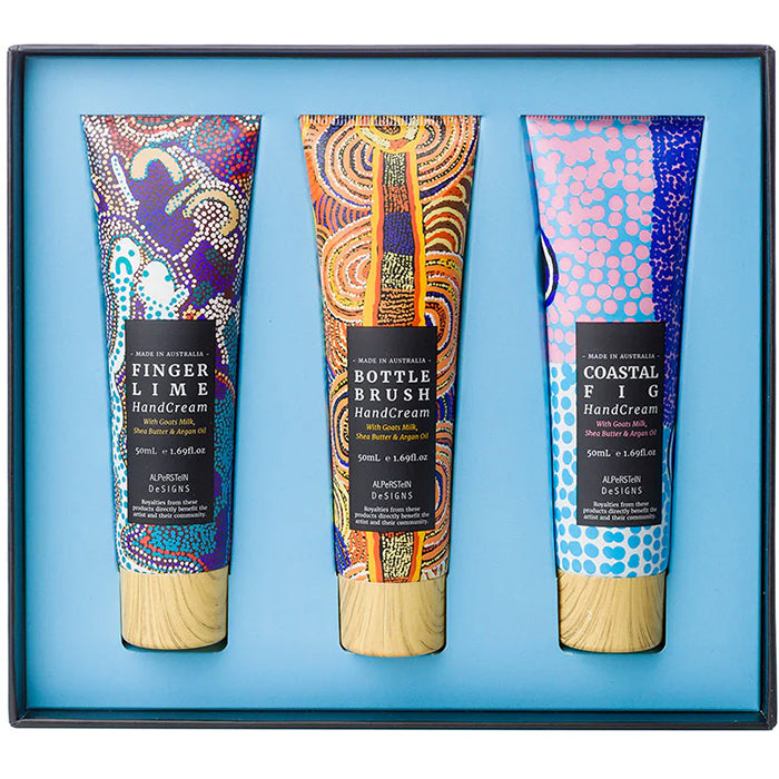 Alperstein Designs Hand Cream Trio -Finger Lime, Bottle Brush &Coastal Fig