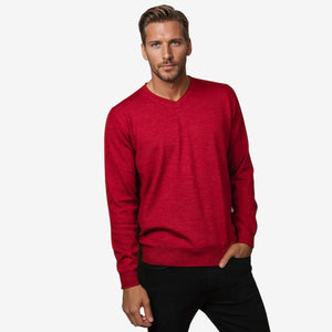 Ansett Extra Fine Merino V Neck Plus Sizes