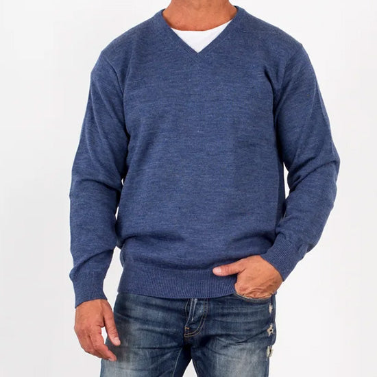 Ansett Extra Fine Merino Wool V Neck Jumper