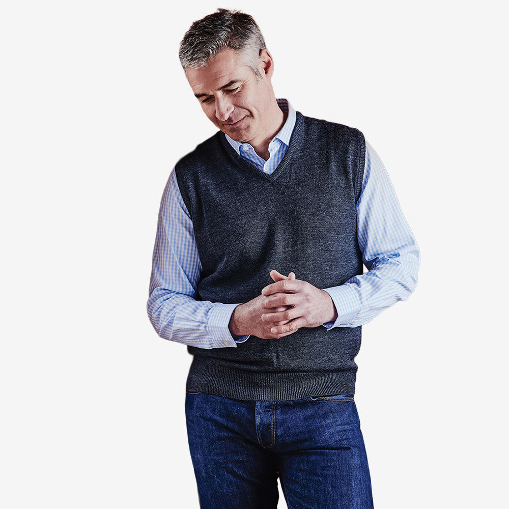 Ansett Fine Merino Slip On Vest