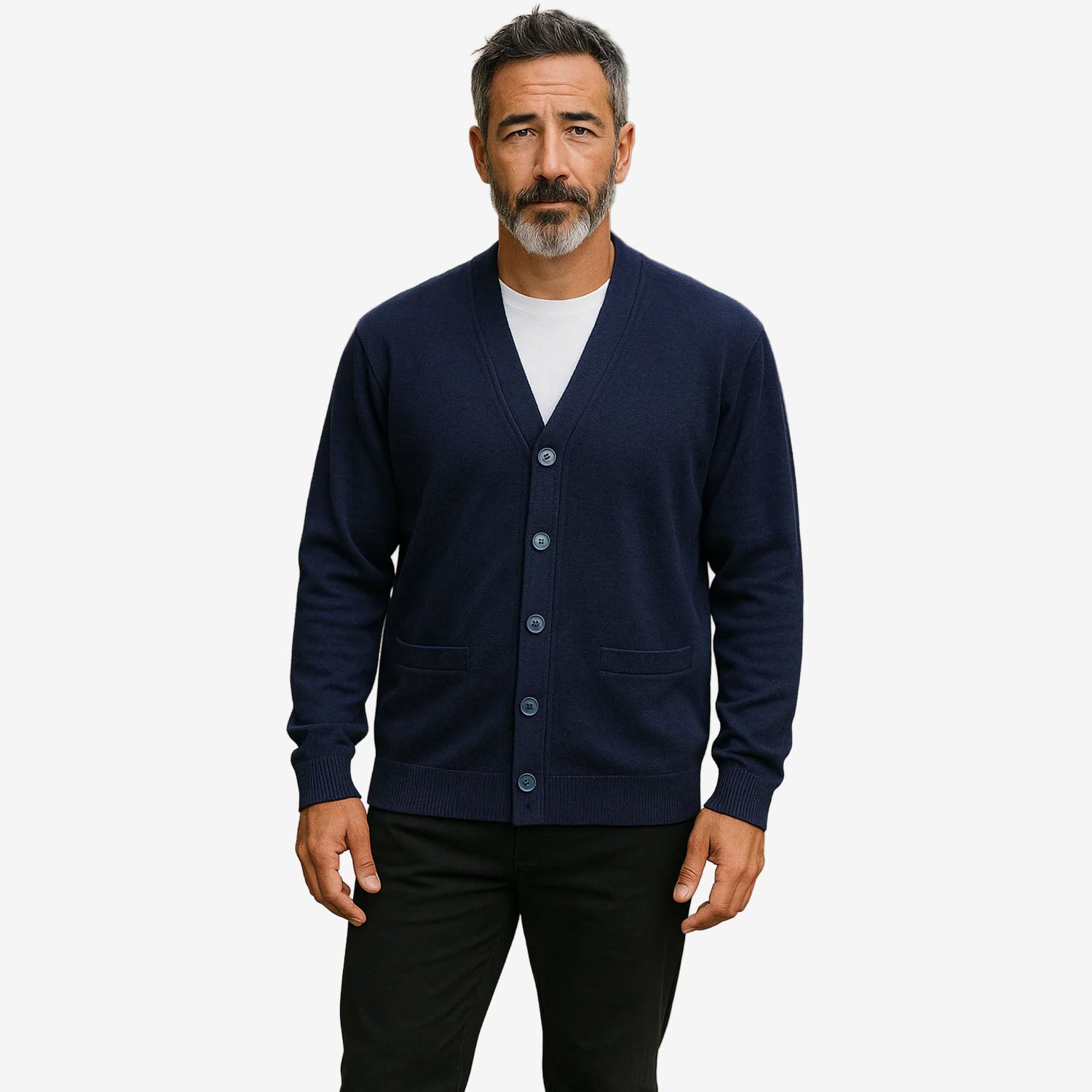 Ansett Machine Washable Cardigan
navy