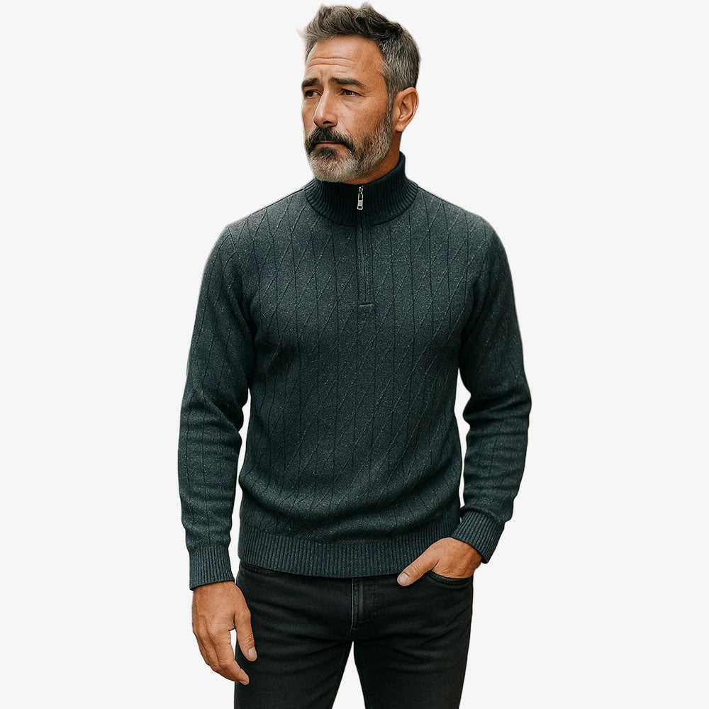 Ansett Pure Wool Zip Sweater #8155