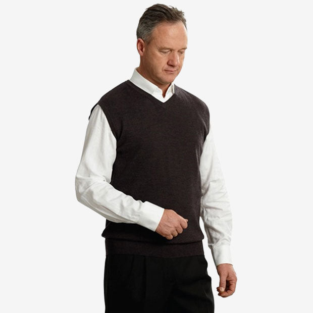 Ansett Fine Merino Slip On Vest