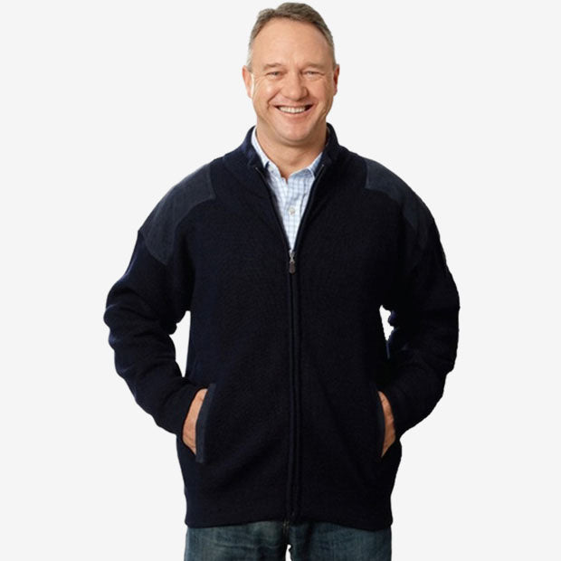 Ansett Patch Zip Cardigan