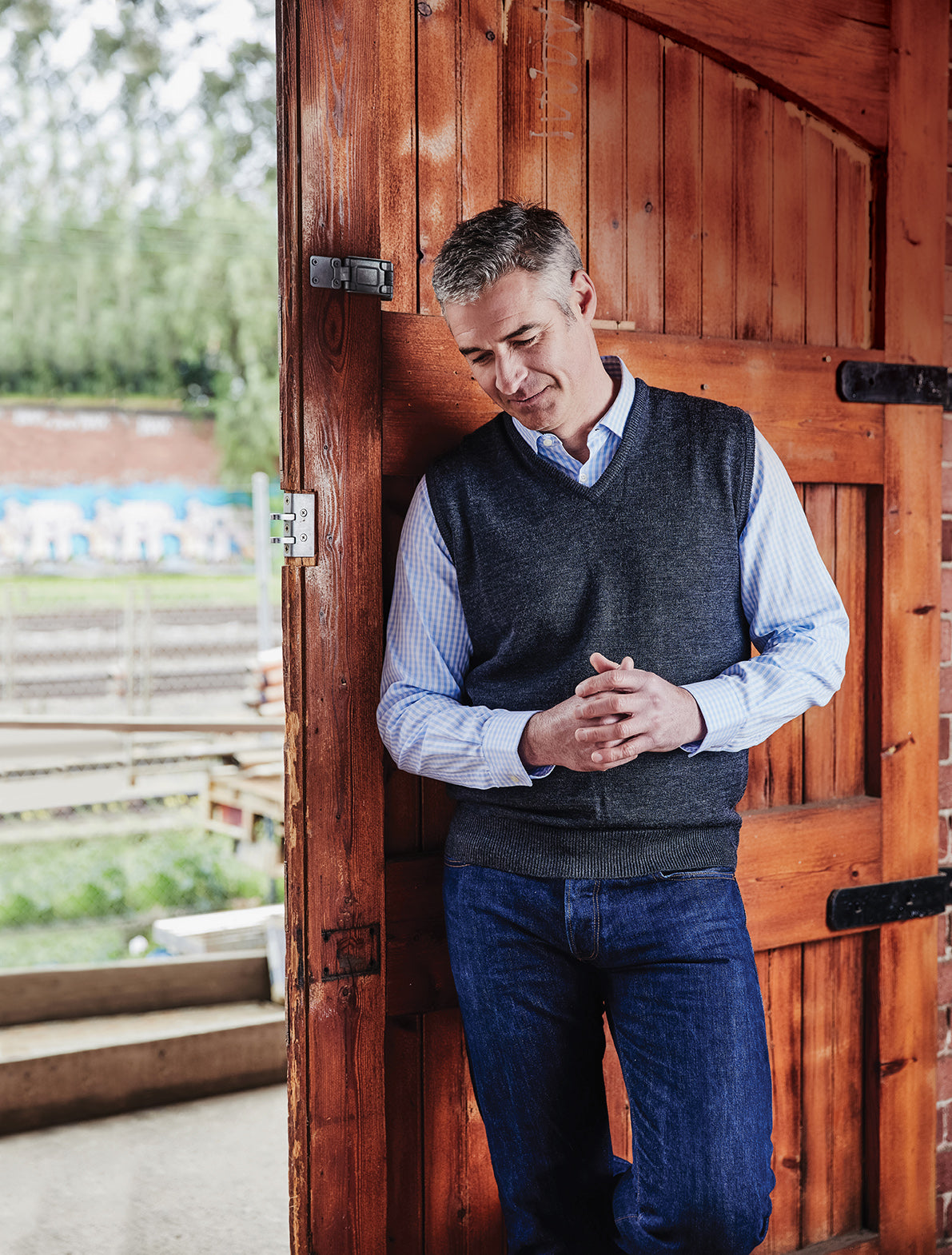 ansett slip on pure wool vest