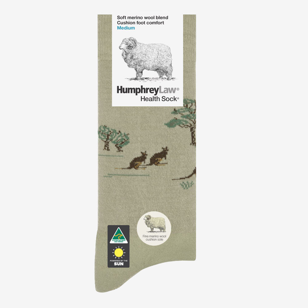 Humphrey Law Health Sock Sock - Tourist Patterns - Cushion Sole