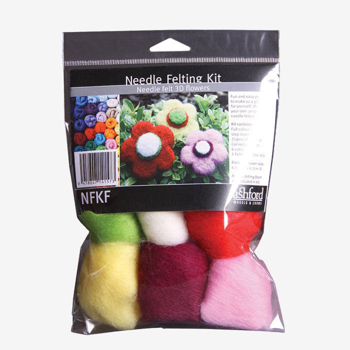 Ashford Needle Felting Kit Flowers