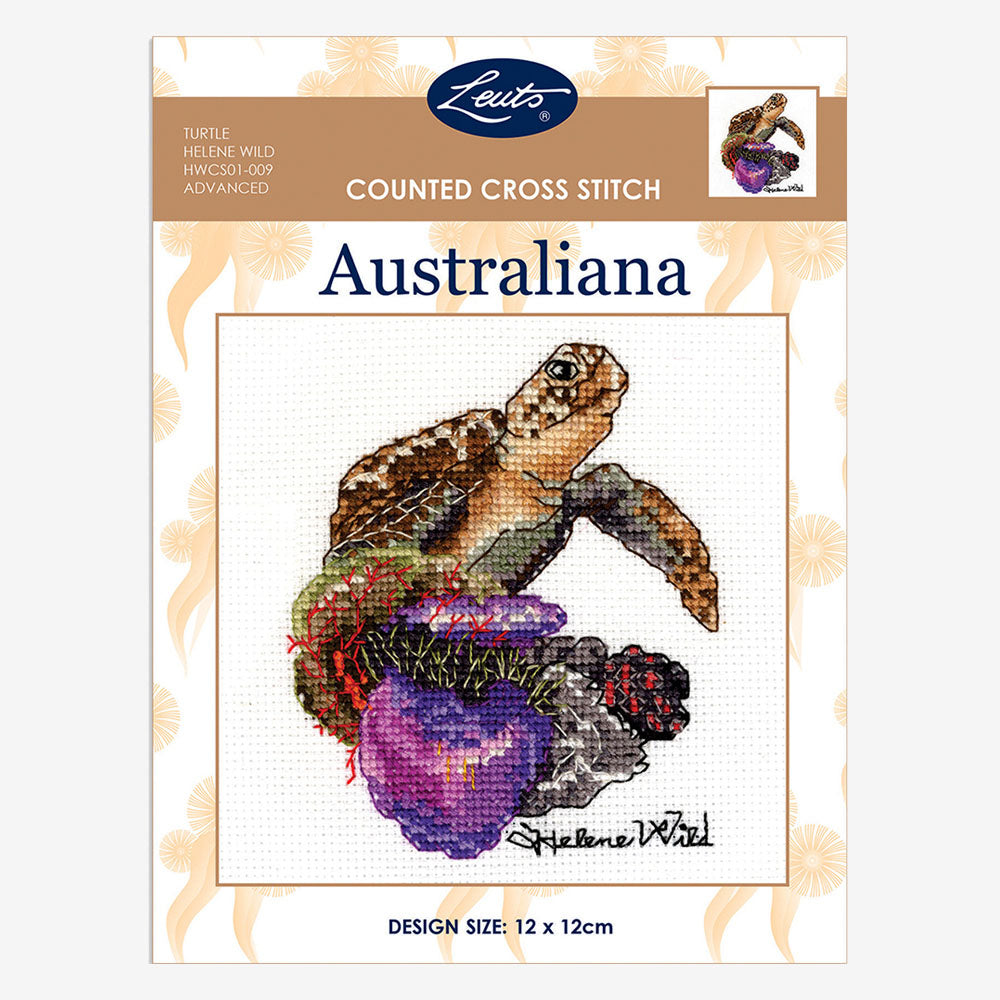 Australiana Counted Cross Stitch Kit - Helene Wild  turtle