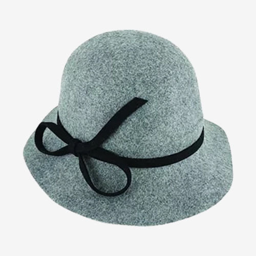 Avenel Alice Wool Felt Cloche grey