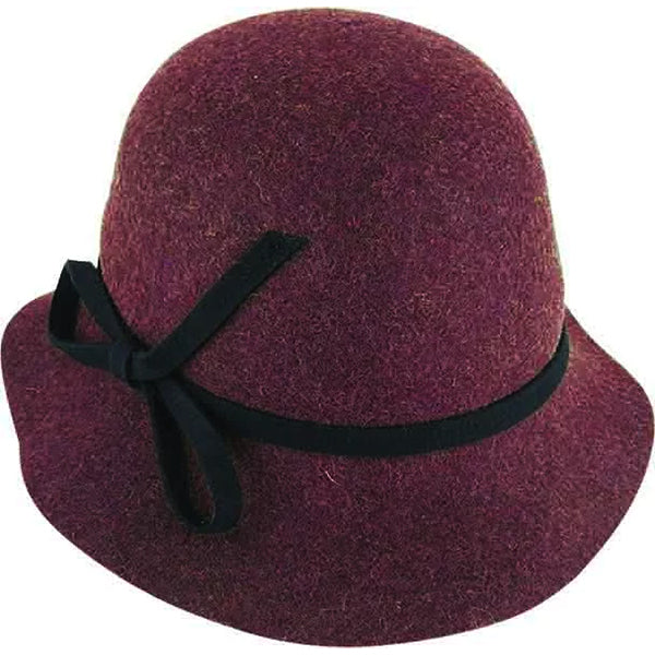Avenel Alice Wool Felt Hat burgundy